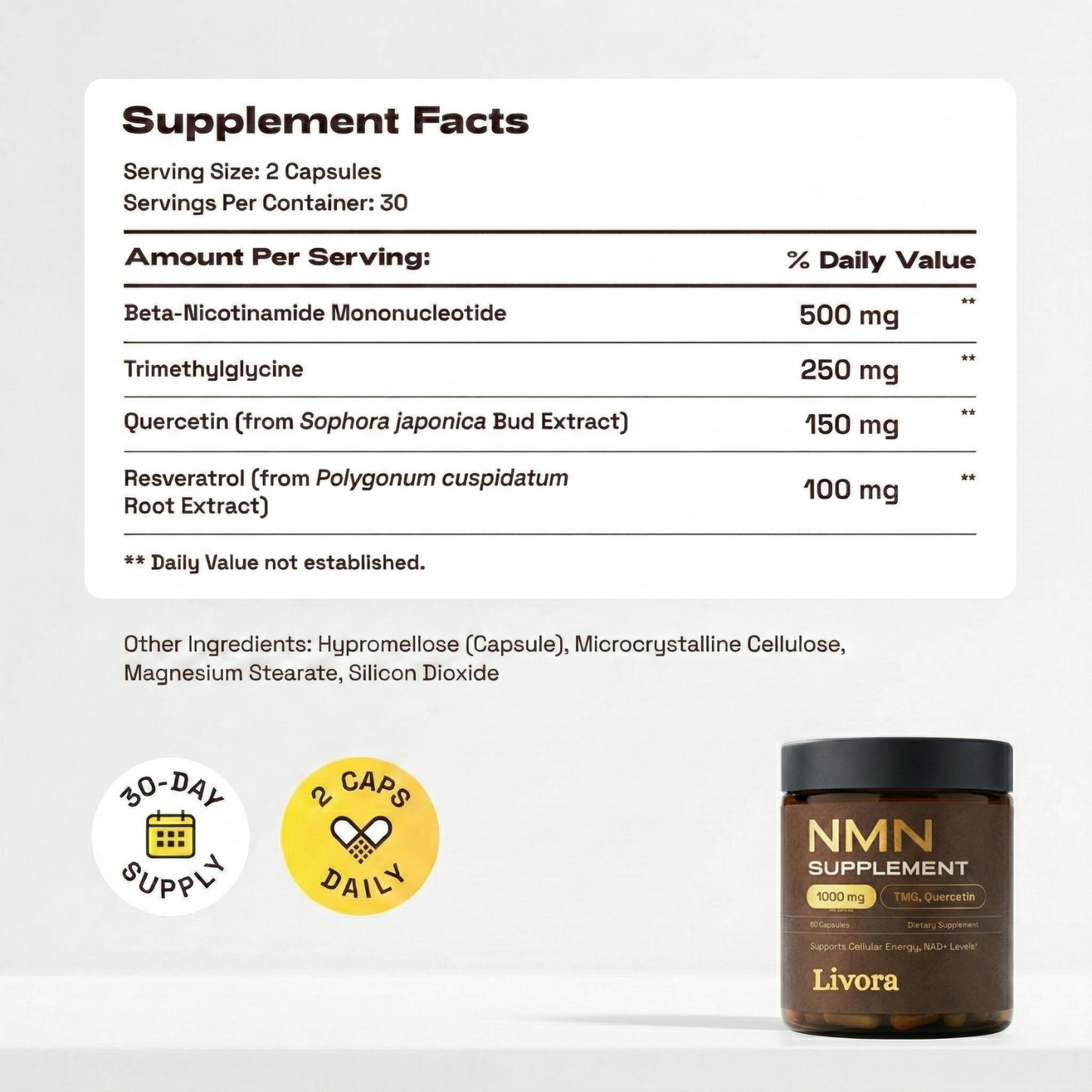 NMN (1000mg) - Restore NAD+ & Cellular Energy
