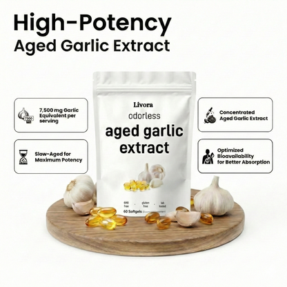 Aged Garlic Extract - 7500mg Odorless Softgels