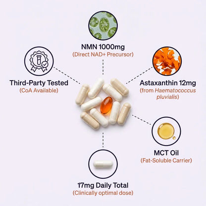 Anti-Aging Bundle : NMN Complex & Astaxanthin Softgels