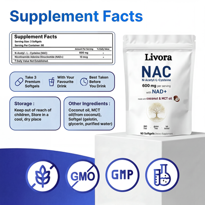 NAC 600mg with NAD+