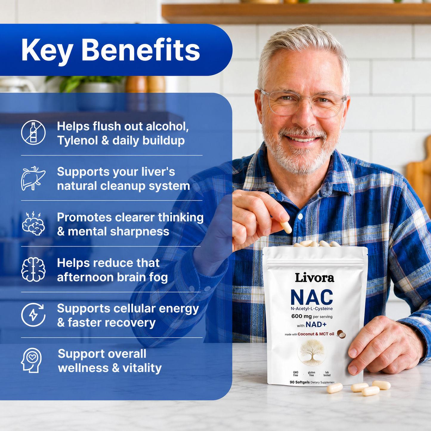 NAC 600mg with NAD+